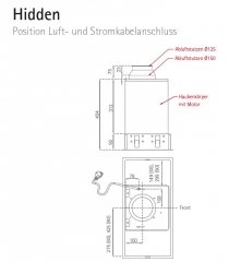 Silverline Hidden HIF 684 E, Flachschirmhaube Edelstahl. Mit 5 Jahren Garantie!