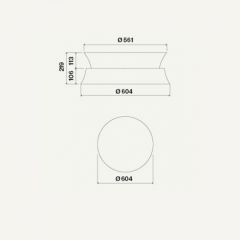 Falmec Dama, Inselhaube, weiss, Circle.Tech, 101920, mit 5 Jahren Garantie