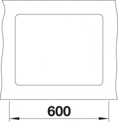 Blanco Subline 500-F Silgranit PuraDur 2, flchenbndig, Farbe anthrazit, InFino Ablauf, 523532