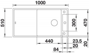 Blanco Axia III XL 6 S Silgranit PuraDur, Farbe anthrazit, Holzschneidbrett, InFino Ablauf, 523500