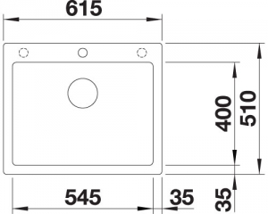 Blanco Pleon 6 Silgranit PuraDur, Farbe weiss, InFino Ablauf, 523690