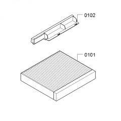 Neff Clean Air Standard Geruchsfilter (Ersatzbedarf) fr Wandessen, Z51DXB1X4