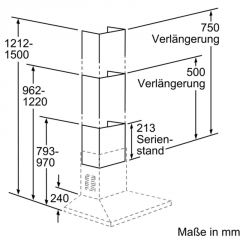 Constructa Schachtverlngerung 500 mm, Edelstahl, CZ5904N0