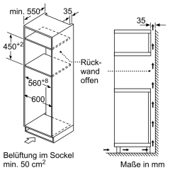 Constructa CC4W91963, Einbau-Mikrowelle mit Heiluft, 60 x 45 cm, schwarz, mit 5 Jahren Garantie!