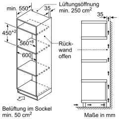 Constructa CC4W91963, Einbau-Mikrowelle mit Heiluft, 60 x 45 cm, schwarz, mit 5 Jahren Garantie!