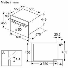 Constructa CC4W91963, Einbau-Mikrowelle mit Heiluft, 60 x 45 cm, schwarz, mit 5 Jahren Garantie!