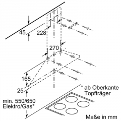 Constructa CD616650, Wandesse Walmdach, Edelstahl, 60 cm, EEK: C, mit 5 Jahren Garantie!