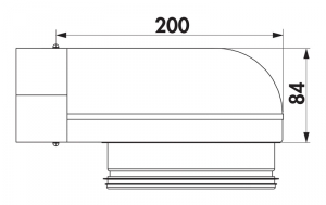 Naber COMPAIR Steel Flow SF-UR 150 Umlenkstck, 90 Grad, 4061012