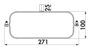 Naber COMPAIR Steel Flow SF 150 Flachkanalhalterung, 4061022