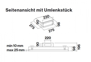 Falmec Sirio, Deckenhaube, 90 cm, Glas wei, MIT 5 JAHREN GARANTIE!