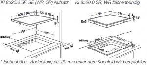 Kppersbusch KI 8520.0 WR, Induktion-Kochflche, 80 cm, wei, rahmenlos, mit 5 Jahren Garantie!