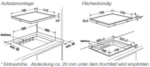 Kppersbusch KI 8330.0 SR, Induktion-Kochflche, 80 cm, rahmenlos, mit 5 Jahren Garantie!