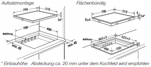 Kppersbusch KI 8120.0 SR, Induktion-Kochflche, 80 cm, rahmenlos, mit 5 Jahren Garantie!