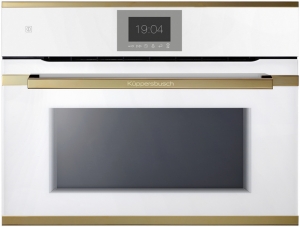 Kppersbusch CBM 6550.0 W4, Backofen mit Mikrowelle, wei / Gold, mit 5 Jahren Garantie!