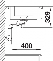 Blanco Lemis 6 S-IF Flachrand, Edelstahl Brstfinish, 523033