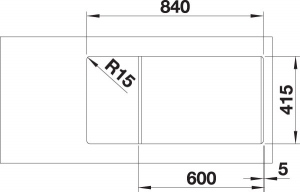 Blanco Favum XL 6 S Silgranit PuraDur 2, Farbe anthrazit, 524233