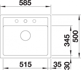 Blanco Legra 6 Silgranit PuraDur 2, Farbe cafe, 523337