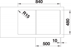 Blanco Zia 5 S Silgranit PuraDur 2, Farbe weiss, 520506