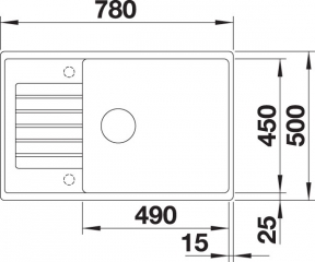 Blanco Zia XL 6 S Compact Silgranit PuraDur 2, Farbe cafe, 523272