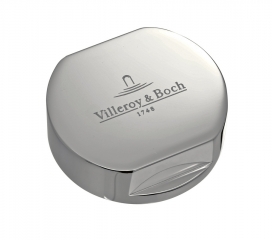 Villeroy & Boch Abdeckkappe rund fr Einzeldrehgriff, Edelstahl, 940526L7