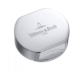 Villeroy & Boch Abdeckkappe rund fr Doppeldrehgriff, Chrom, 94052561