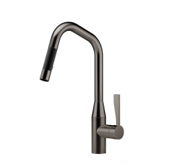 Dornbracht Sync Pull-Down Einhebelmischer mit Brausefunktion, Hochdruck, Dark Platinum gebrstet, 33875895-99