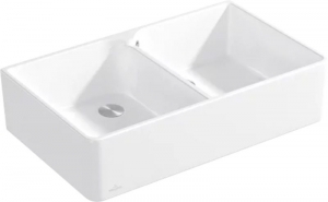 Villeroy & Boch Splstein 90 X Doppelbecken, Farbe R1 Weiss Alpin, Classicline