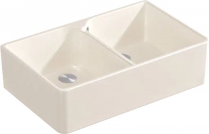 Villeroy & Boch Splstein 80 X Doppelbecken, Farbe KR Crema, Classicline