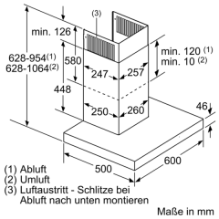 Neff DBMP655N / D65BMP5N0, Wandesse 60 cm, mit 5 Jahren Garantie!