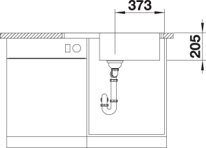 Blanco Lemis 6 XL S-IF Compact Flachrand, Edelstahl Brstfinish, 525110