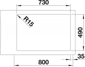 Blanco Etagon 700-IF/A, Etagenbecken, InFino Ablauf, 524274