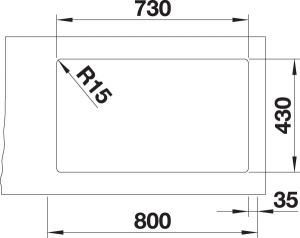 Blanco Etagon 700-IF, Etagenbecken, InFino Ablauf, 524272