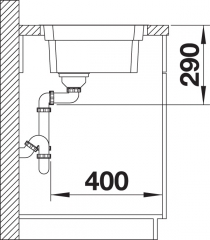 Blanco Etagon 700-IF, Etagenbecken, InFino Ablauf, 524272