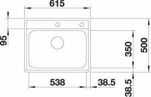 Blanco Lemis 6-IF Edelstahl Brstfinish, 525109