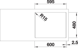 Blanco Lemis 6-IF Edelstahl Brstfinish, 525109