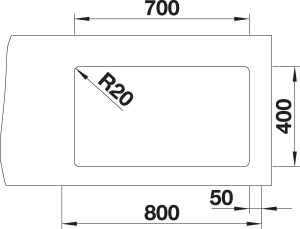 Blanco Etagon 700-U Silgranit PuraDur, Farbe anthrazit, InFino Ablauf, 525167