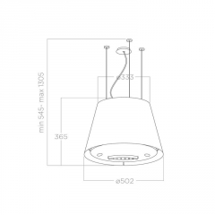 Elica EASY UX WH/F/50 Inselhaube, weiss, PRF0119940A. Mit 5 Jahren Garantie!