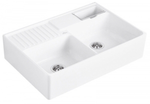 Villeroy & Boch Splstein Doppelbecken, Farbe RW Stone White, Classicline