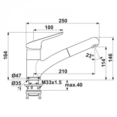 Ideal Standard Ceraflex 2, chrom, Hochdruck, 5024162