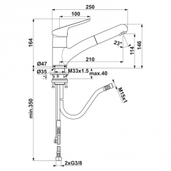 Ideal Standard Ceraflex 2, chrom, Hochdruck, 5024162