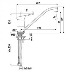 Ideal Standard Cerafit 1, chrom, Niederdruck, 5024151