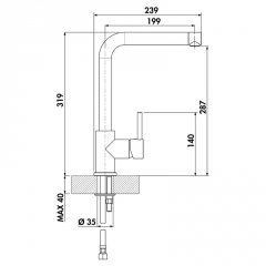 Linea Arco 1, chrom, Niederdruck, 5011257