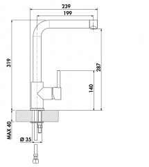 Linea Arco 1, Einhebelmischer, chrom, Hochdruck, 5011250