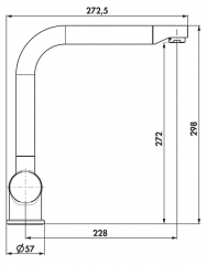 Linea Drive 1 schwarz matt, Einhebelarmatur Niederdruck, 5011058