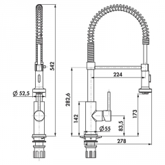 Linea Drive 5 chrom, Hochdruck, 5011066