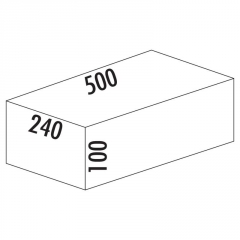 Naber Selectakit Cox Base-Board 500, silber, 100 mm, 8012360