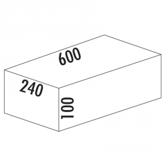 Naber Selectakit Cox Base-Board 600, silber, 100 mm, 8012361