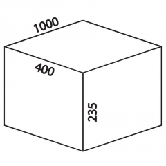 Naber Selectakit Cox Box 235 S / 1000-4, Abfallsystem, hellgrau, 8012440