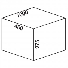 Naber Selectakit Cox Box 275 S / 1000-4, Abfallsystem, hellgrau, 8012470