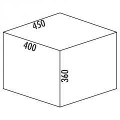 Naber Selectakit Cox Box 360 S / 450-2, Abfallsystem, hellgrau, 8012412